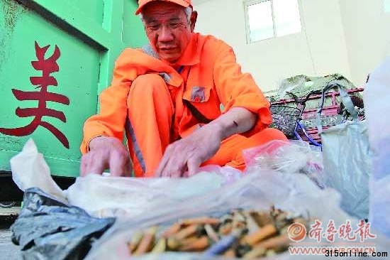 環衛所3天撿百萬個煙頭公共場所禁煙路漫漫（圖）